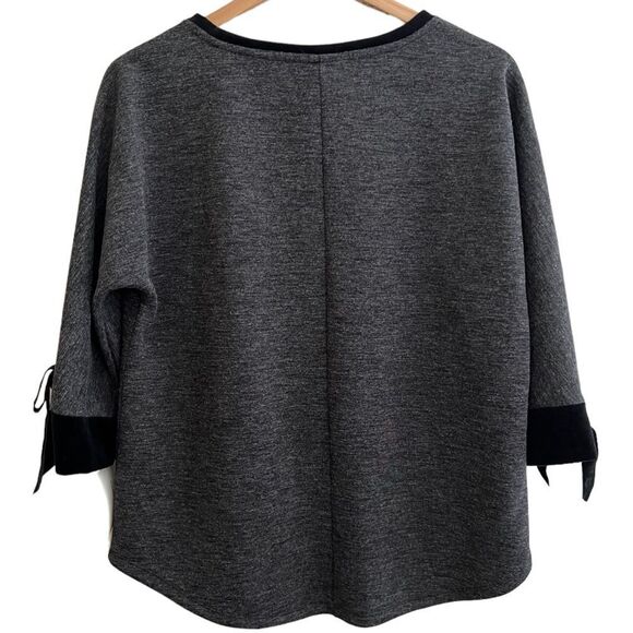 NWT! Charter Club Womens Sz M sweater Blouse Scoop Neck Dolman 3/4 Sleeve - Picture 6 of 15